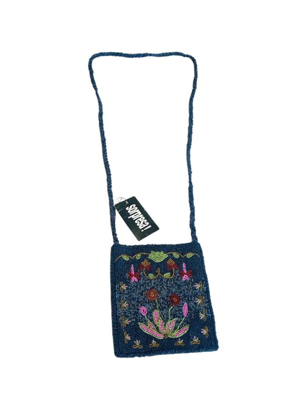 SORPRESA Purse with Strap and Magnetic Closure / Flower Design - NEW with Tags - Picture 3 of 6